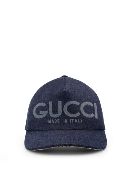 Gucci Lasered Denim Baseball Hat