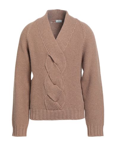 Man Sweater Camel Size M Wool