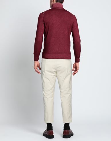 Man Pants Cream Size 38 Cotton, Elastane