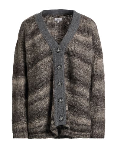Woman Cardigan Charcoal Size S Alpaca wool, Cotton, Wool