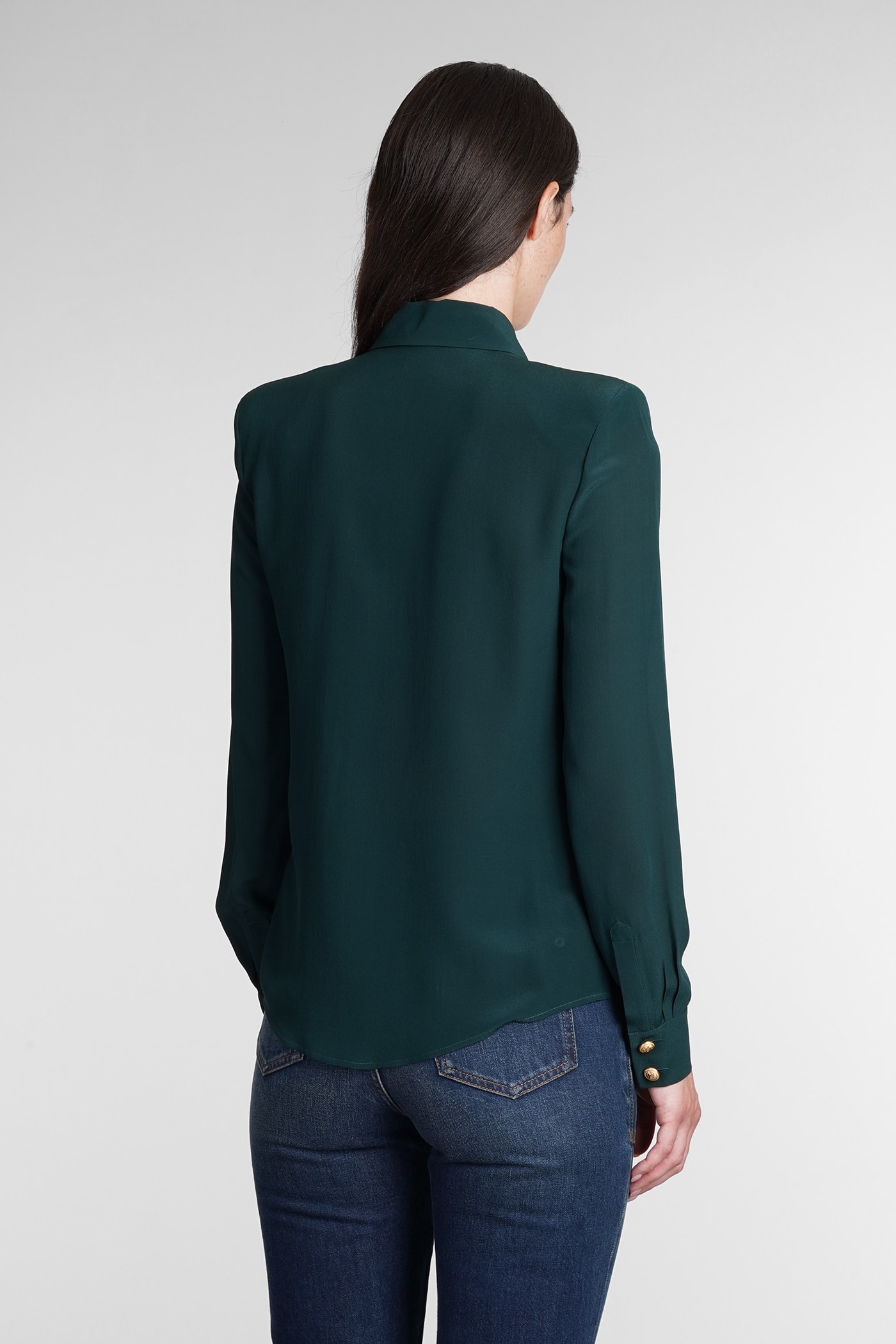 Shirt In Green Silk