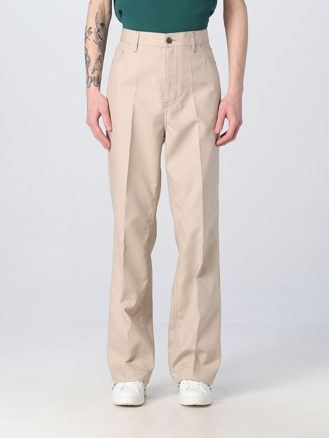 Pants Men color Beige