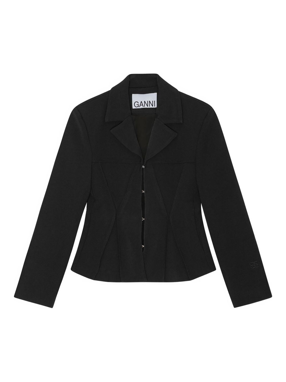 Notched-lapels blazer - Black