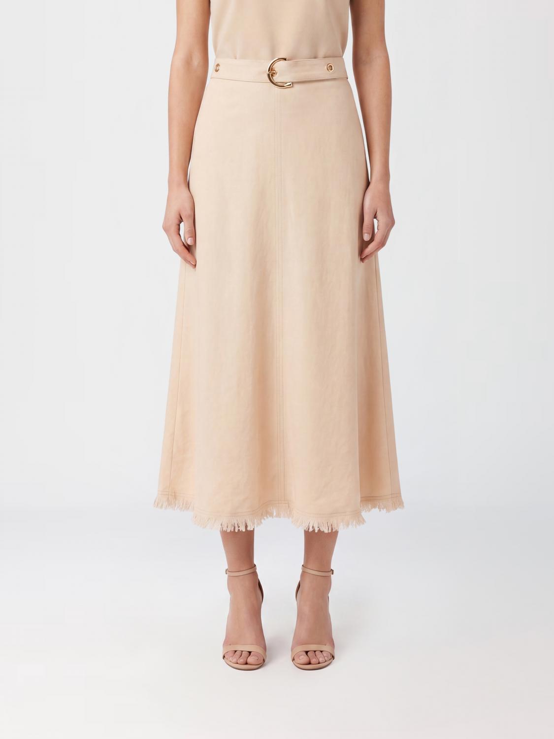 Skirt Woman color Beige