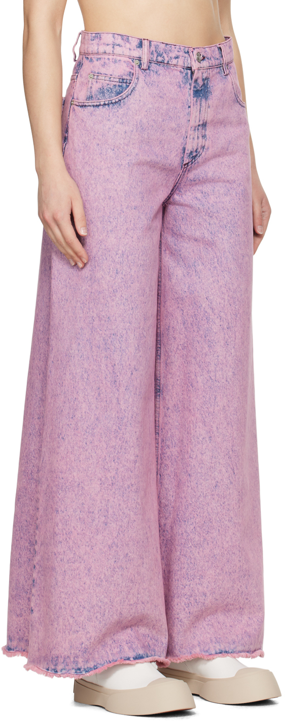 Marni Pink Flared Jeans