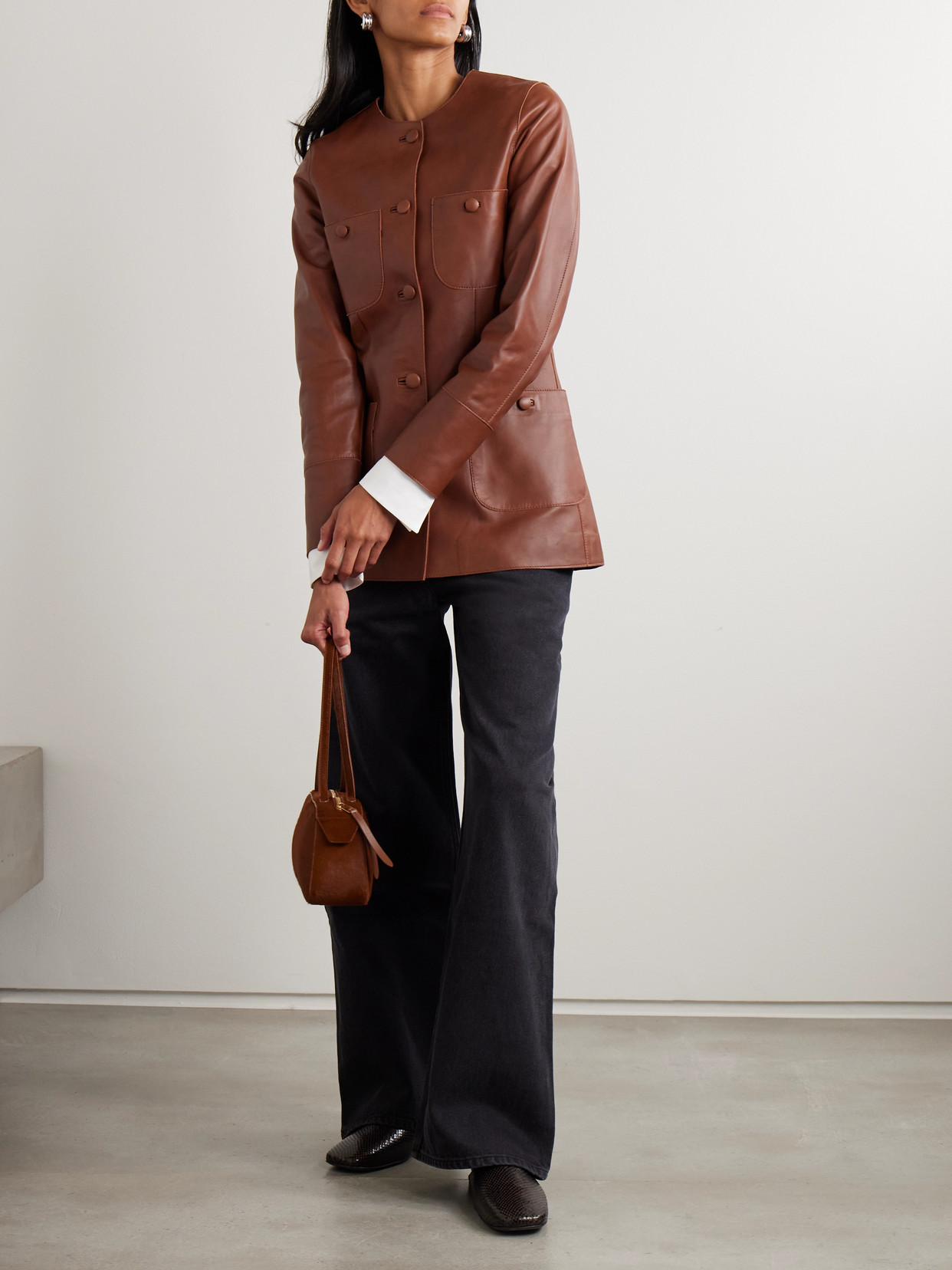 Rani Leather Jacket - Brown