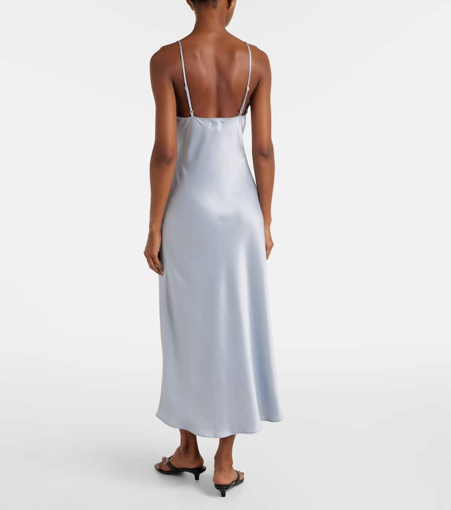 Barb satin slip dress