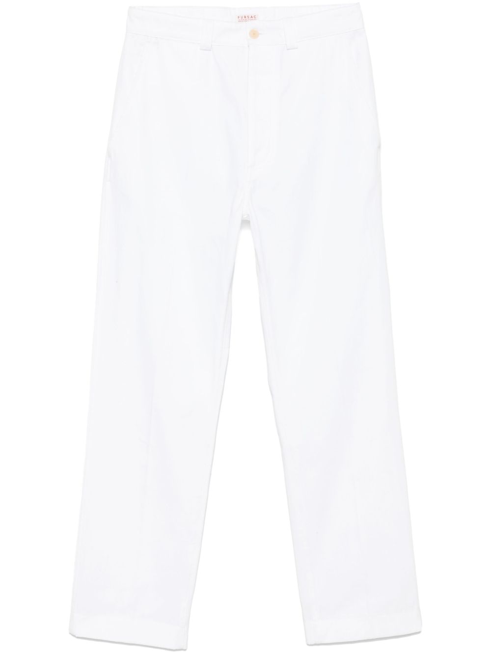 Cotton twill chinos - White