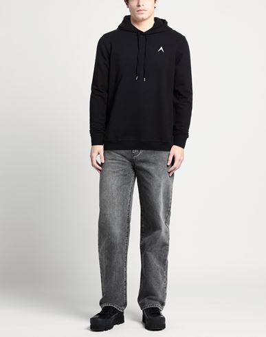 Man Sweatshirt Black Size L Cotton