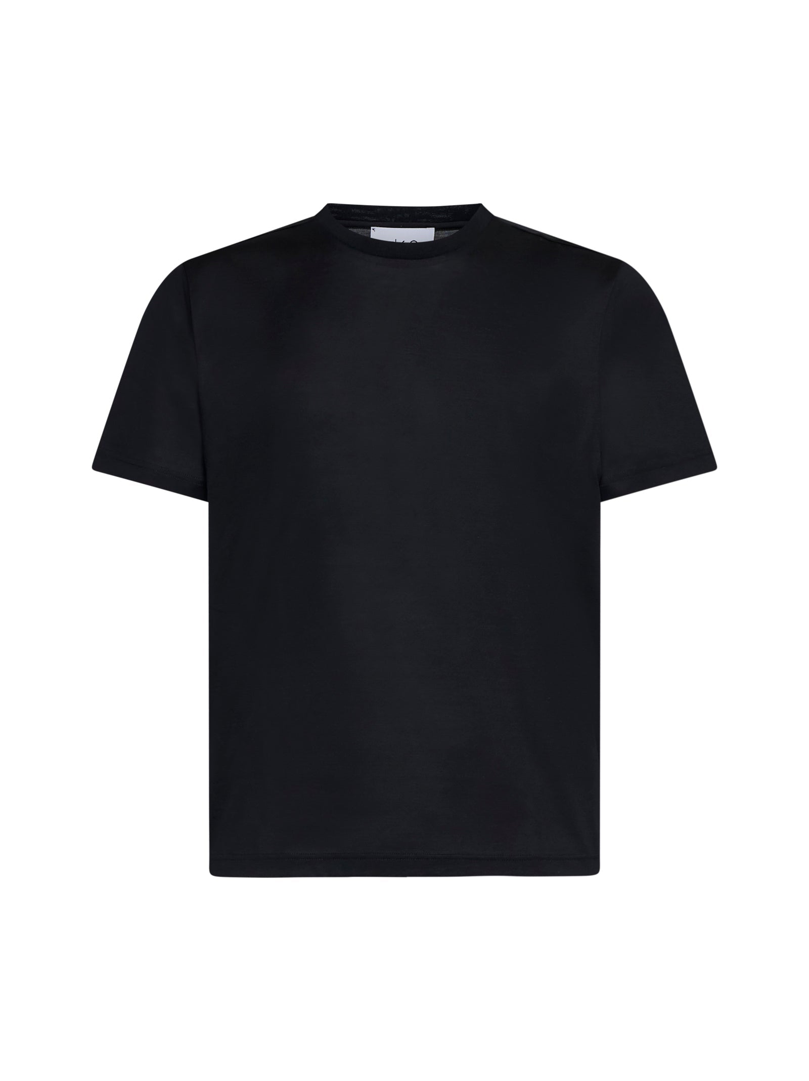 Lisle Cotton T-Shirt — Black