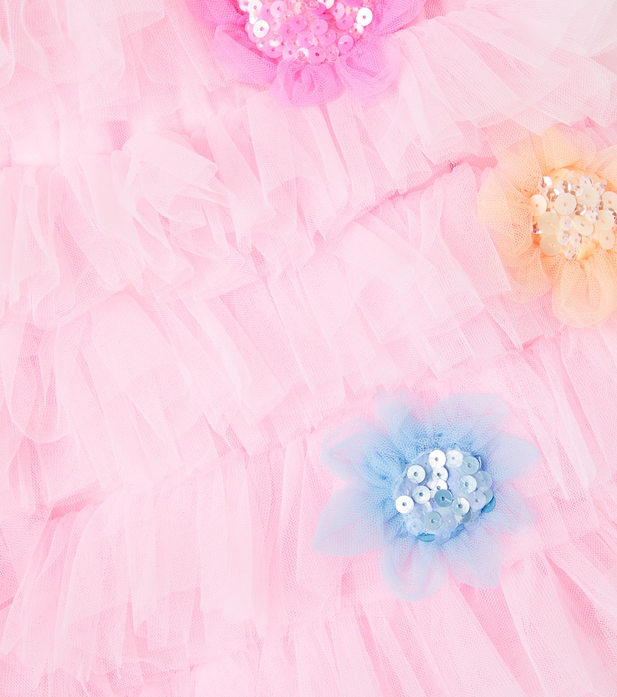 Sunflower Power embellished tulle shorts