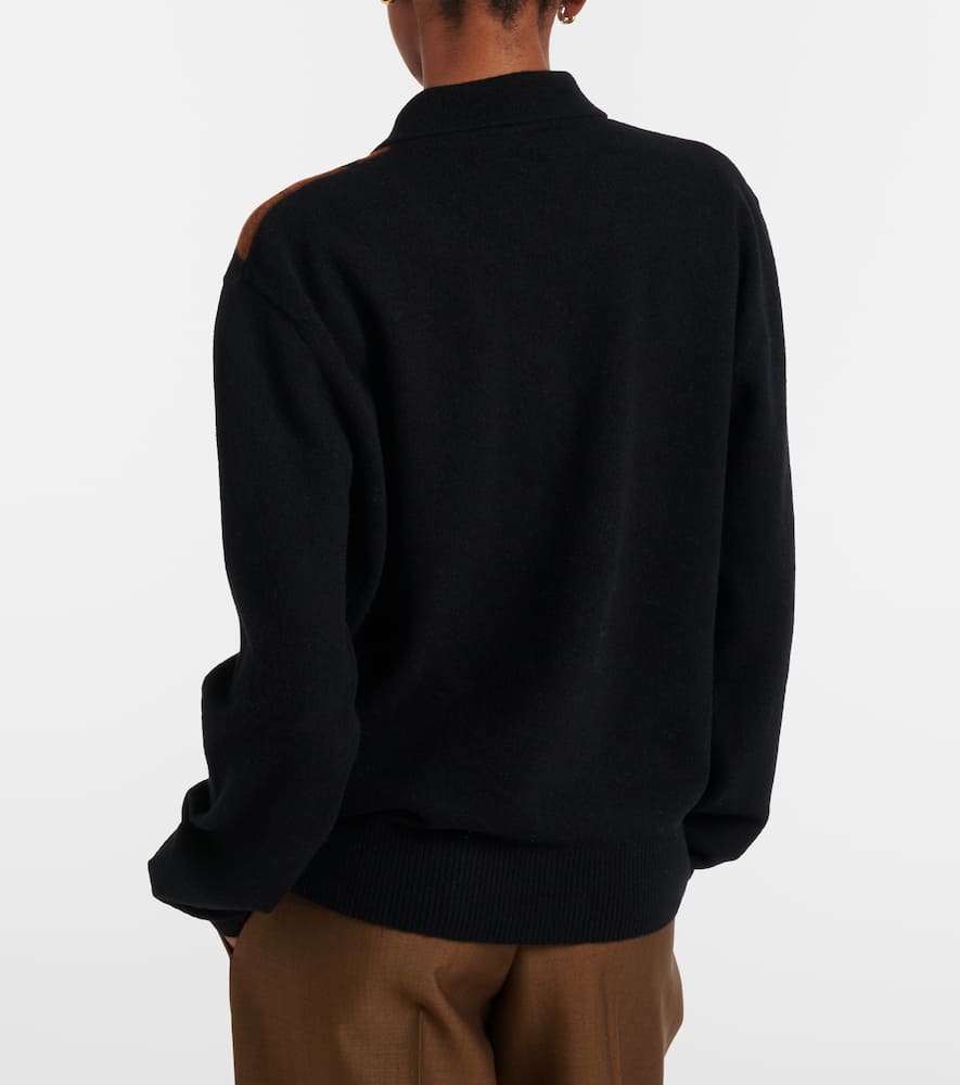 Róhe Argyle wool polo sweater