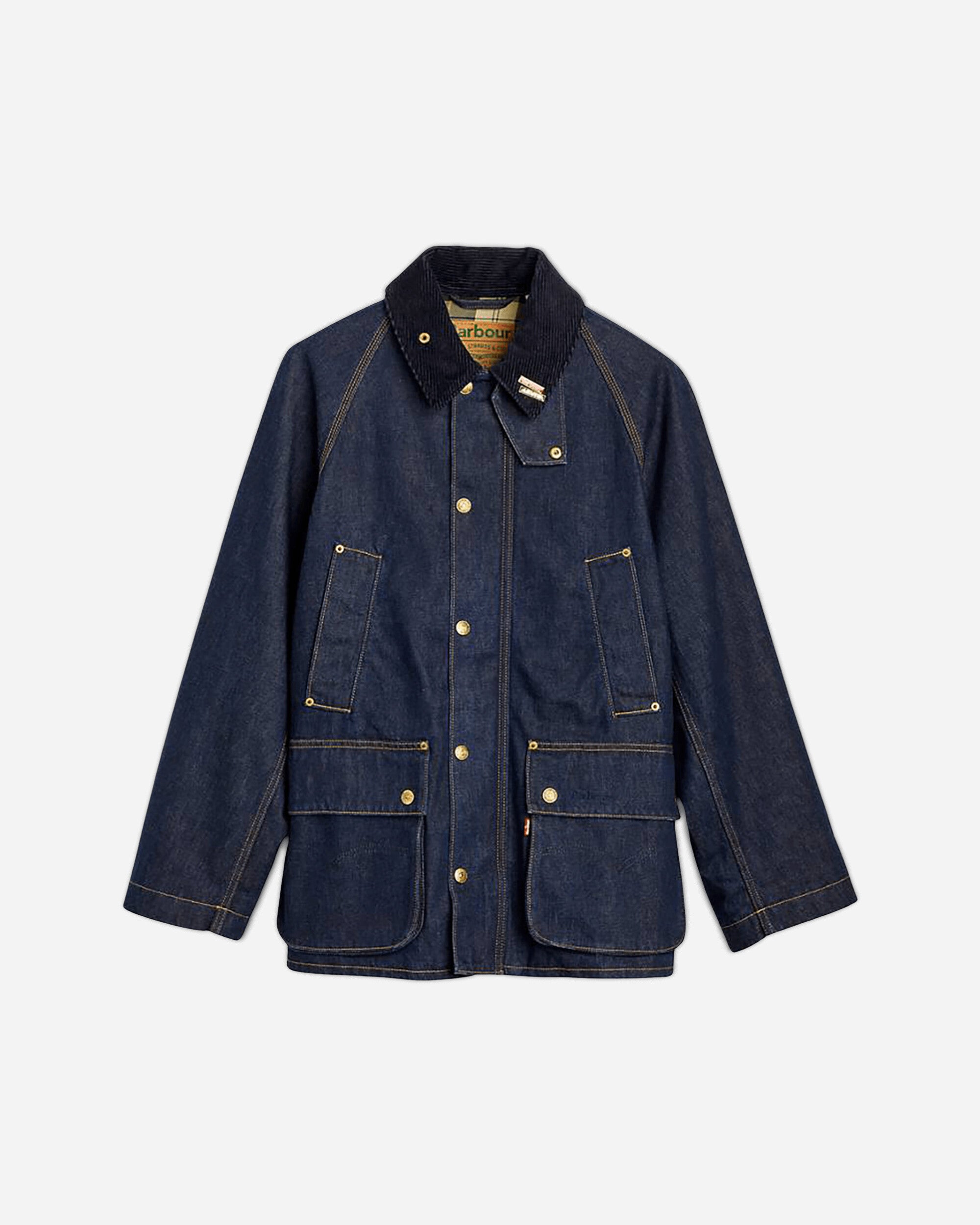 Men s Barbour Oversized Bedale Jacket Blue