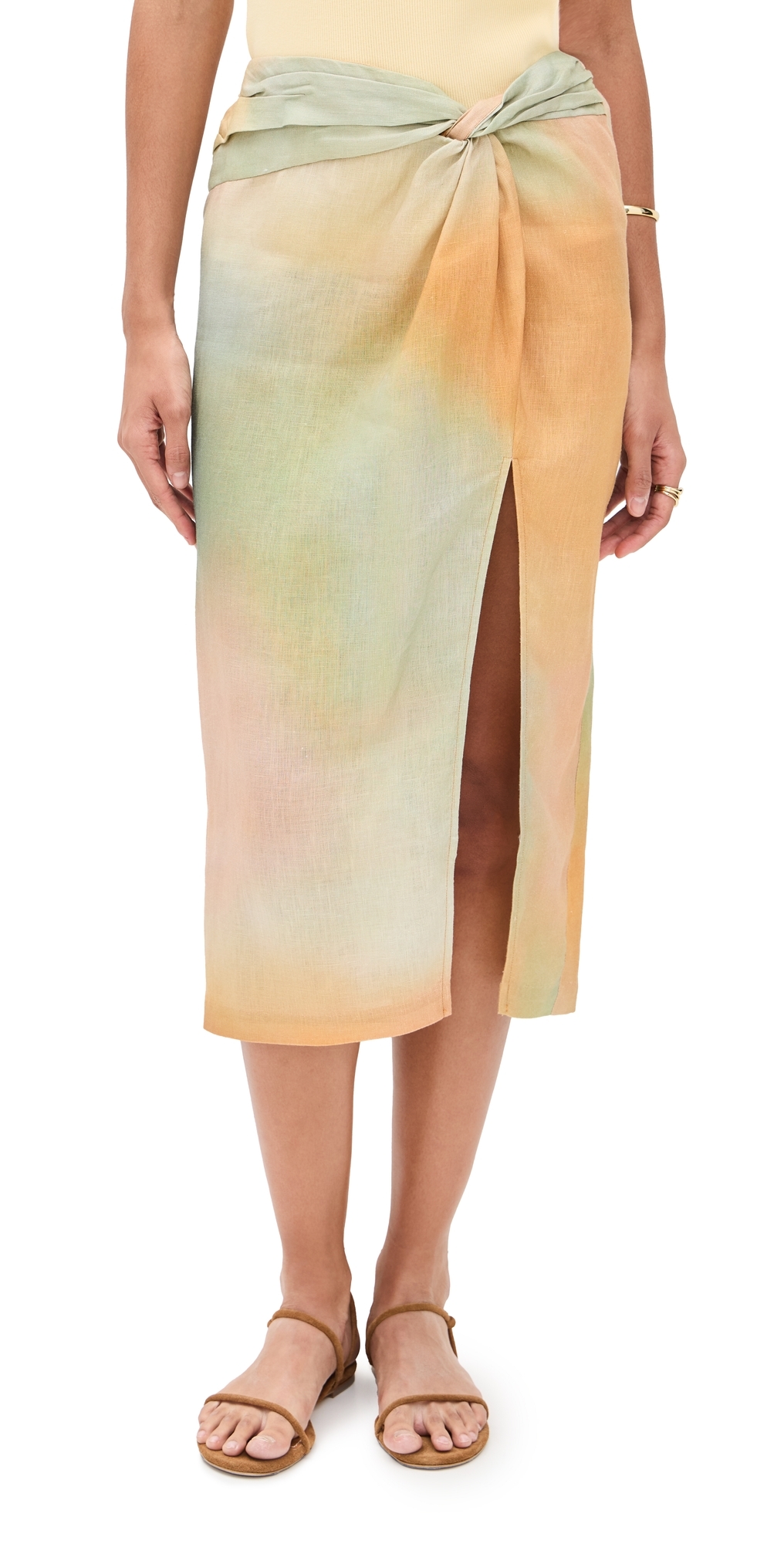 스타우드 여성 Porto Linen Skirt Pastel Clouds