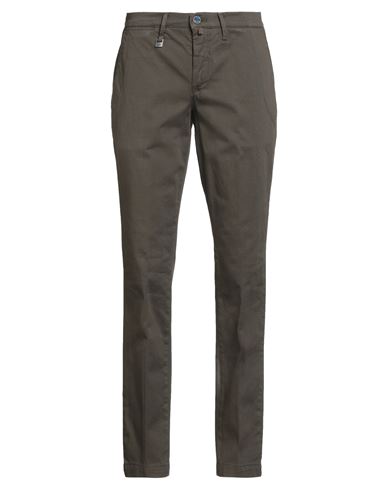 Man Pants Military green Size 30 Cotton, Elastane