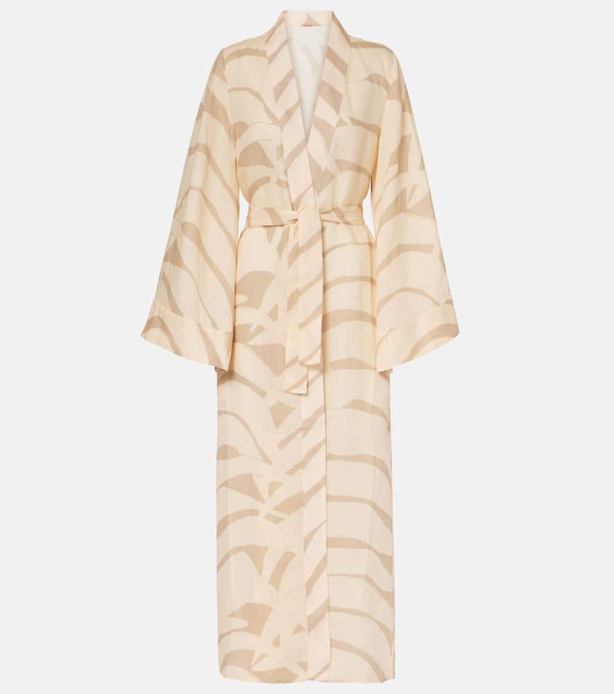 Johanna Ortiz Printed linen beach cover-up