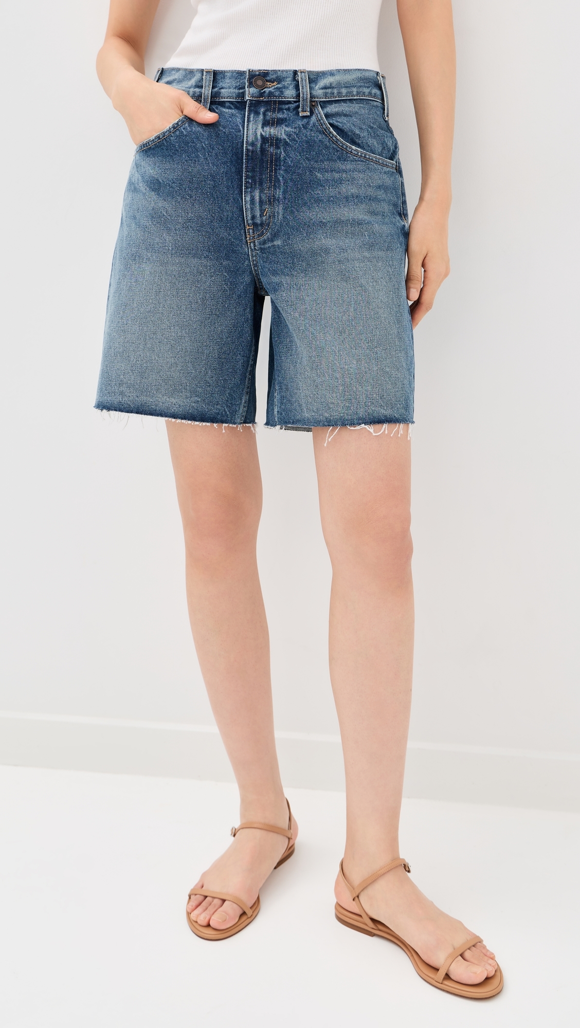 Russel Denim Shorts Rosebowl Wash