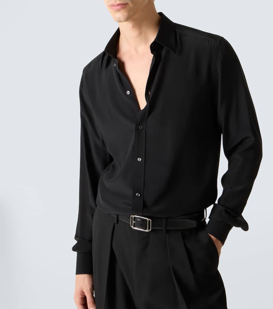 Silk crêpe de chine shirt