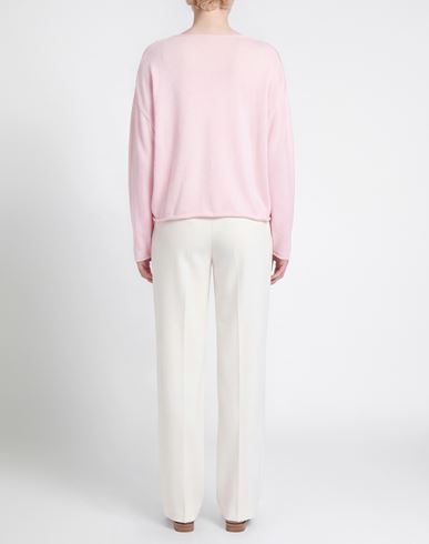 Woman Sweater Pink Size L Cotton