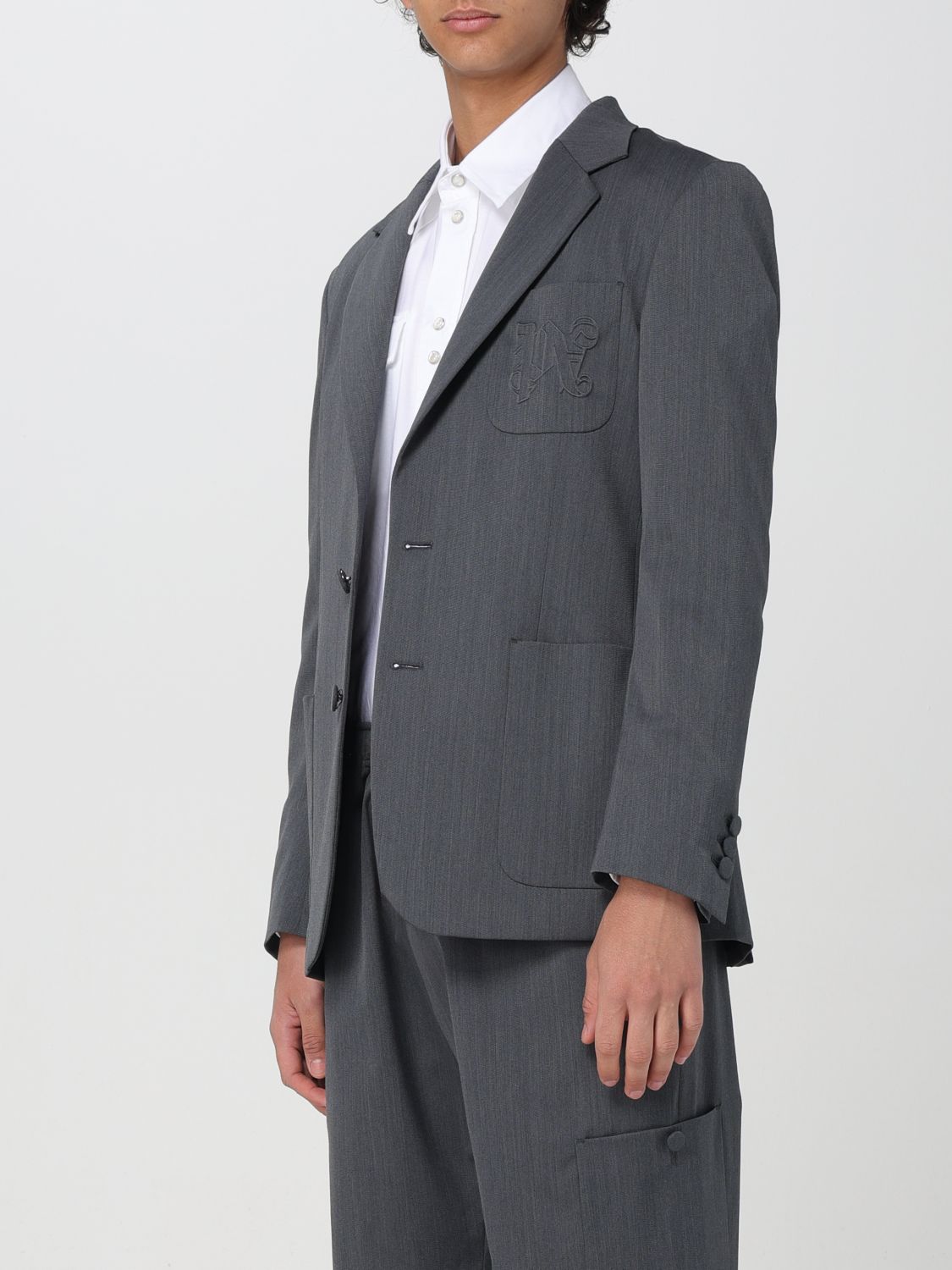 Blazer Men color Grey