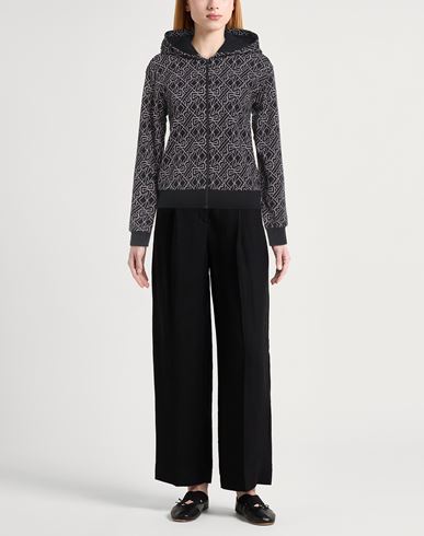 Woman Cardigan Black Size M Cotton, Elastane