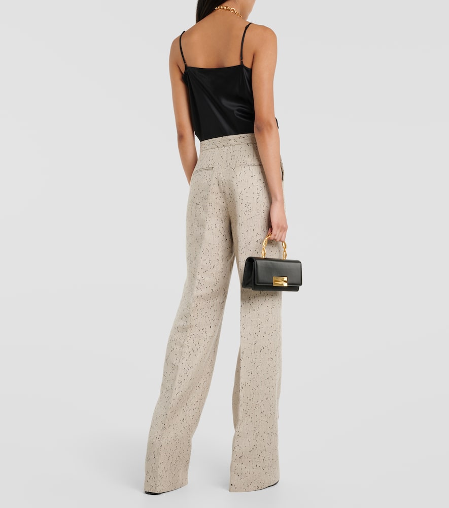 Laski hemp-blend wide-leg pants