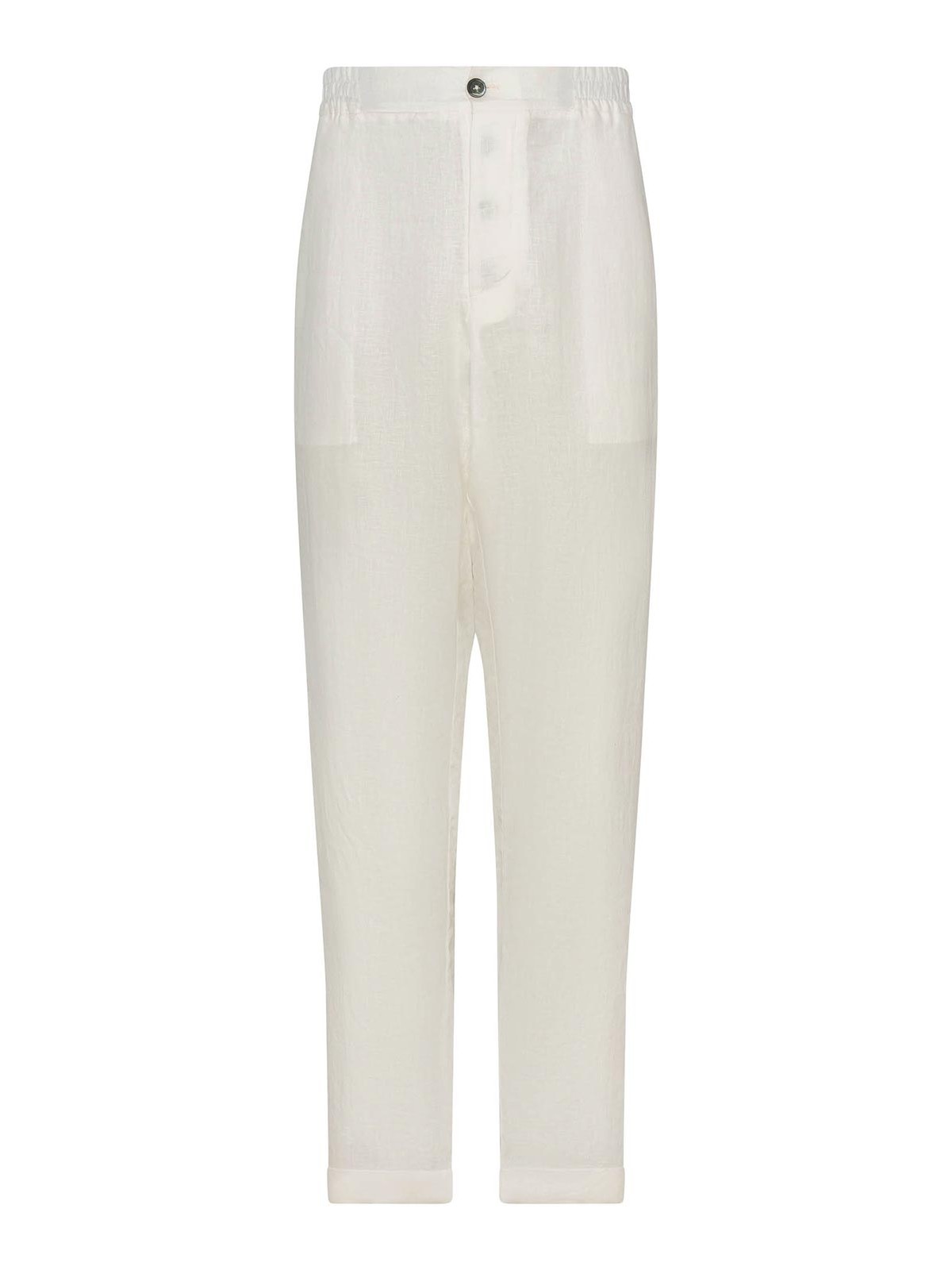 Colored Pure Irish Linen Trousers