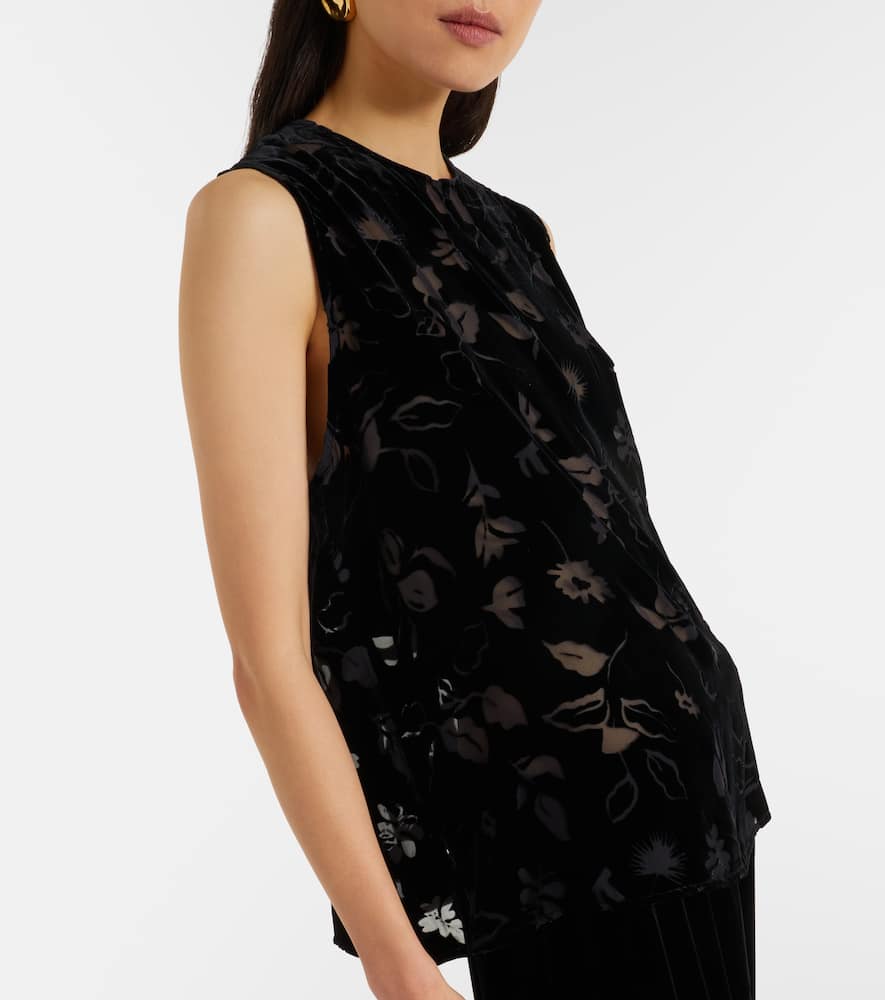 Trento devoré velvet top