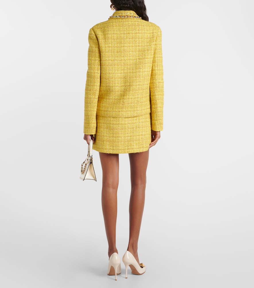 Embellished tweed jacket