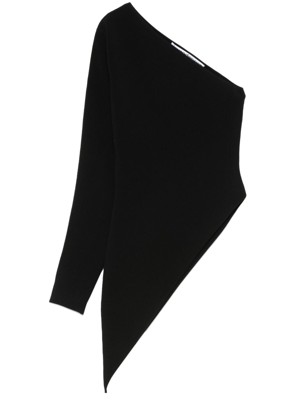 Asymmetric one-shoulder top - Black