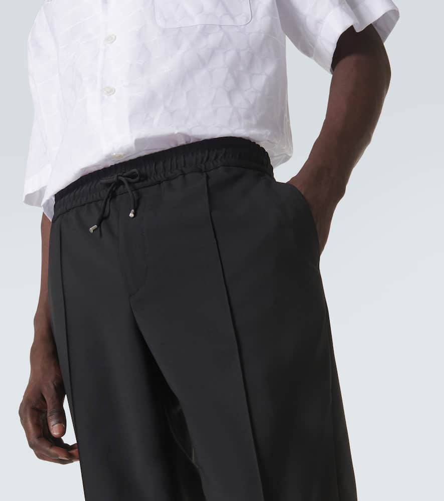 Wool and mohair slim pants