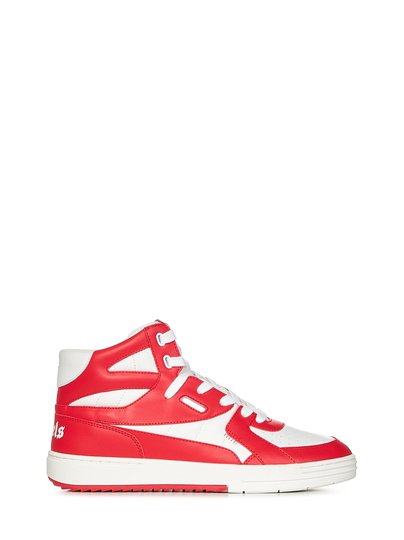 University high-top leather sneakers - White