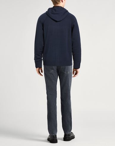 Man Cardigan Blue Size 36 Merino Wool