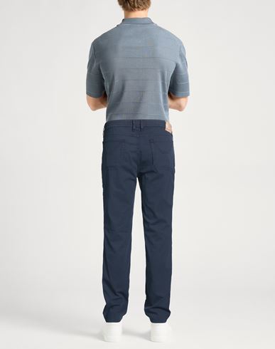 Man Pants Navy Size 31 Cotton, Elastane