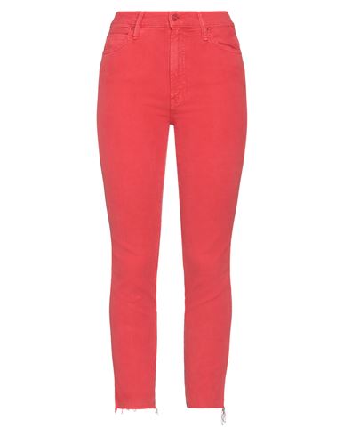 Woman Denim pants Red