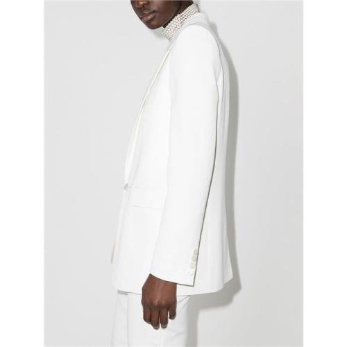 Single-breasted wool bland blazer