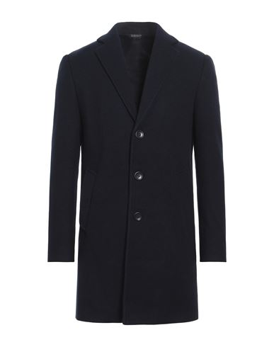 Man Coat Midnight blue Size 38 Polyester