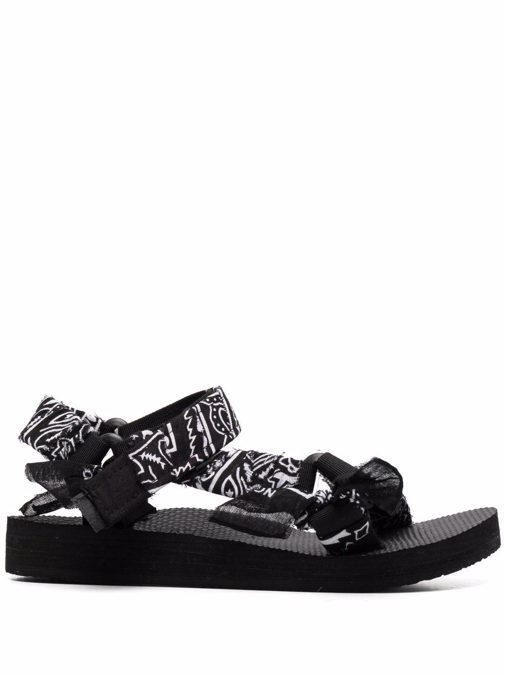 Trekky Paisley Print Sandals
