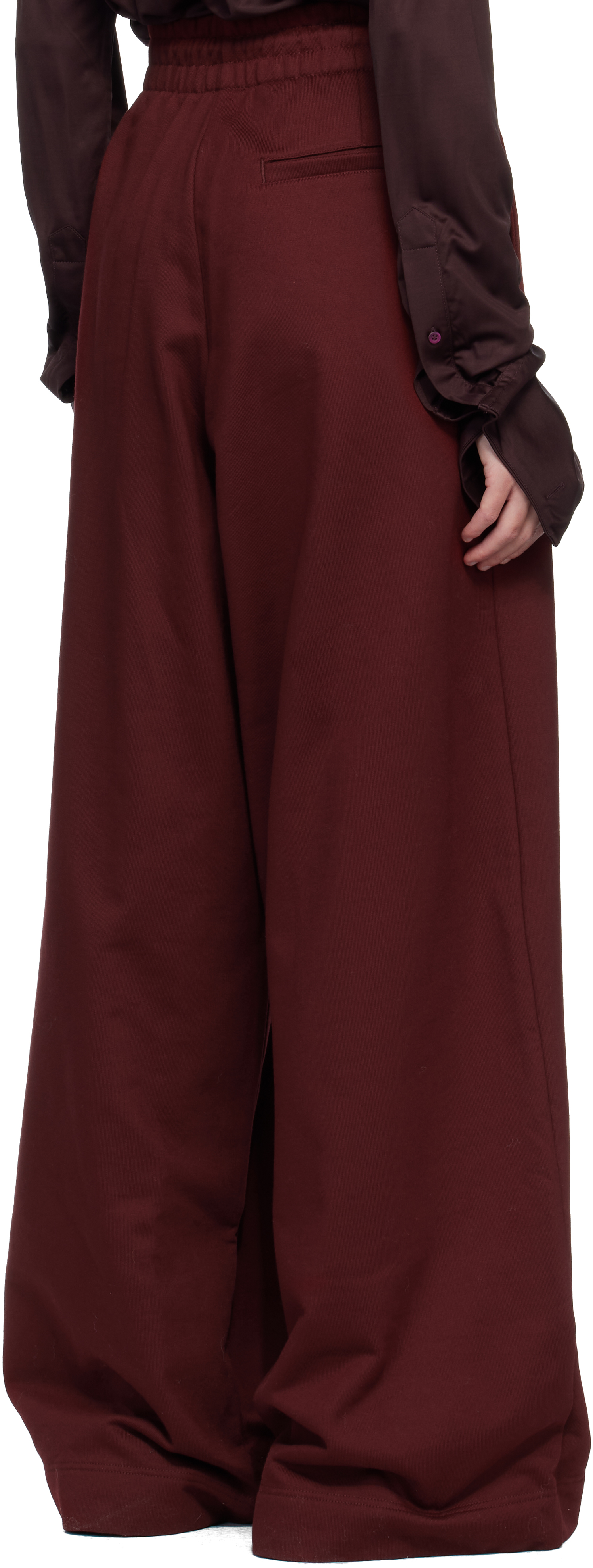 Burgundy Loose Sweatpants