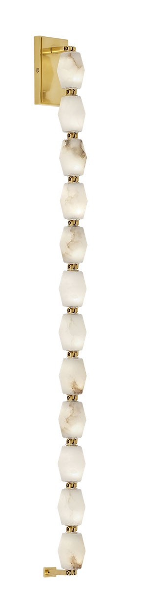 Hand Rubbed Antique Brass LED Wall Sconce from the Collier Collection