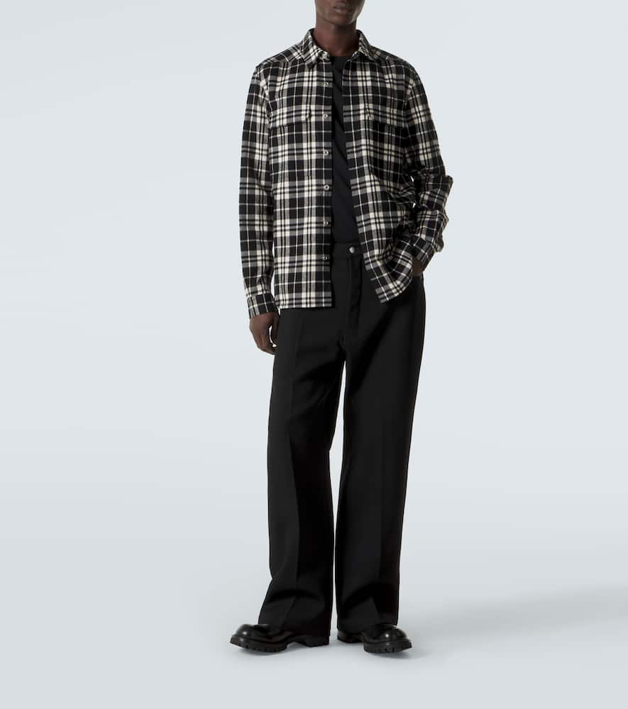 Temple plaid cotton overshirt