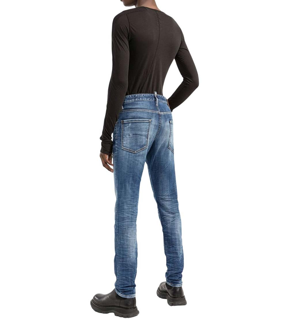 Stonewashed skinny jeans