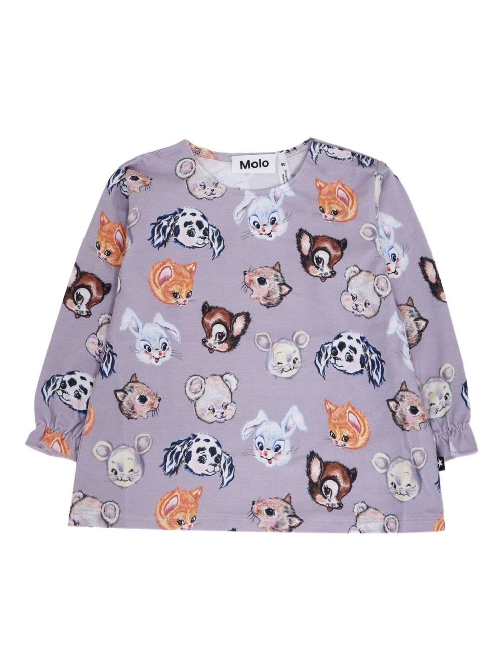 Elina animal-print sweatshirt - Purple