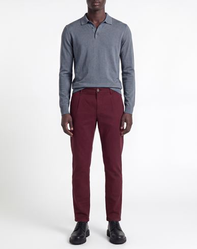 Man Pants Garnet Size 30 Cotton, Elastane