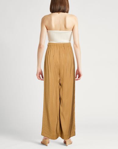 Woman Pants Mustard Size 4 Modal, Polyester