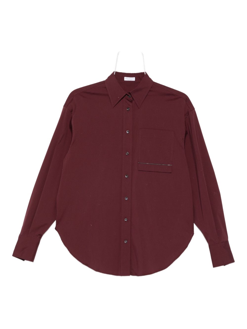 Monili chain-embellished shirt - Purple