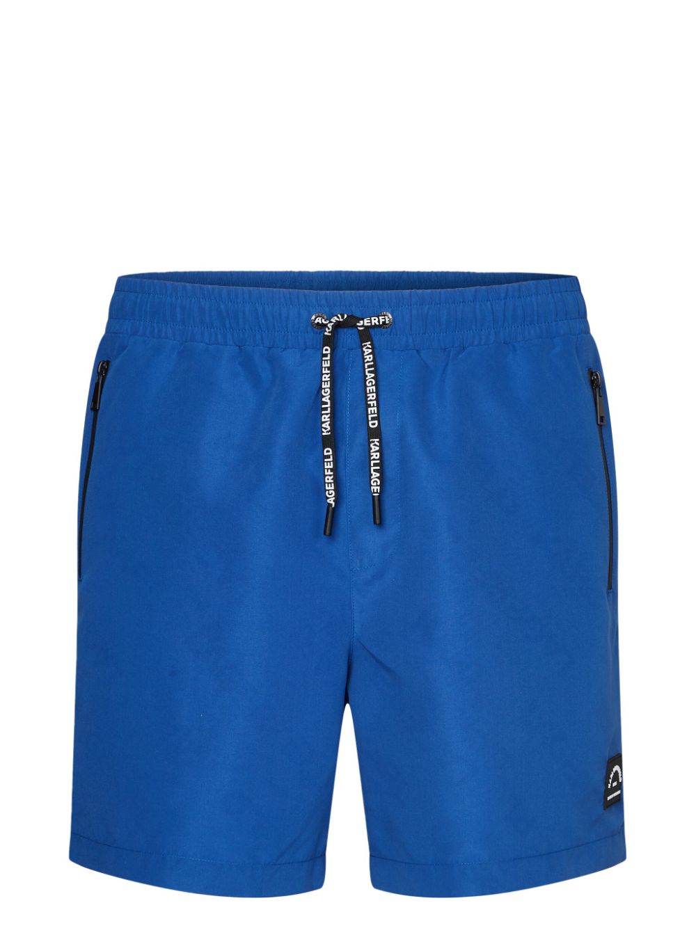 Logo-print swim shorts - Blue