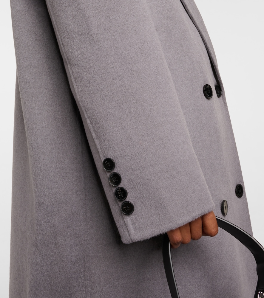 Gaia double-breasted wool-blend coat