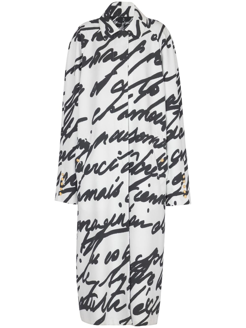 Love Letter reversible coat - Black