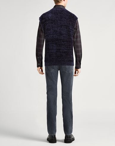 Man Sweater Navy Size 38 Cotton